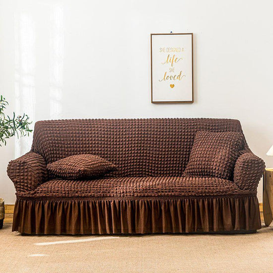 Elastic sofa cover coffee color (90-140cm)