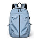 Sky Blue Business Casual Laptop Backpack with USB Charging Port - Travel, Work, and Student Use