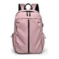 Pink Business Casual Laptop Backpack with USB Charging Port - Travel, Work, and Student Use