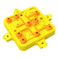 Yellow Interactive Slow Feeder Puzzle Toy for Dogs - Durable Pet Food Dispenser Bowl