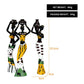 Yellow Exotic Resin Figurine Set - African-Style Home Decor Accents for Tabletop and Shelf Display