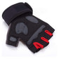 M White Fingerless Workout Gloves with Wrist Support – Non-Slip, Breathable Gym Gloves for Weightlifting and Cycling