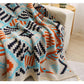 70X100cm Bohemian Woven Throw Blanket - Soft Decorative Sofa Cover with Tassels for Living Room and Bedroom