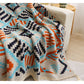 110x130cm Bohemian Woven Throw Blanket - Soft Decorative Sofa Cover with Tassels for Living Room and Bedroom