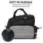 Black Insulated Bike Rear Rack Bag - Waterproof Storage Bag with Soft PE Padding for Cycling