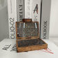 Brown Vintage Wooden Display Box – Glass Lid Organizer for Rocks, Jewelry, and Collectibles