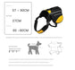 Yellow Reflective Dog Saddle Harness with Storage Bags - Adjustable Pet Backpack for Outdoor Adventures