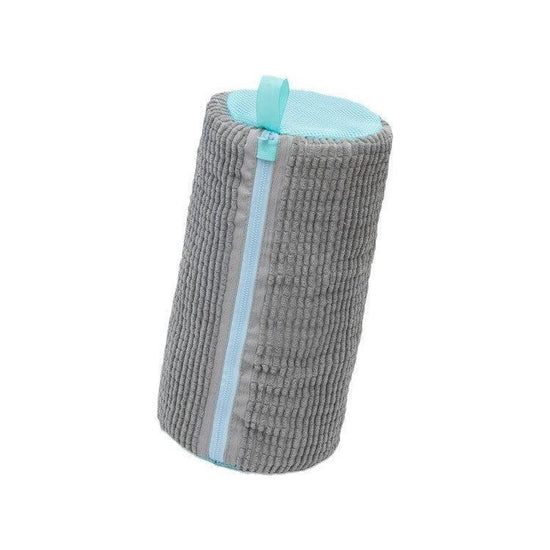 Grey-blue Shoe Laundry Bags - Mesh Protective Washing Bags for Shoes with Zipper Design