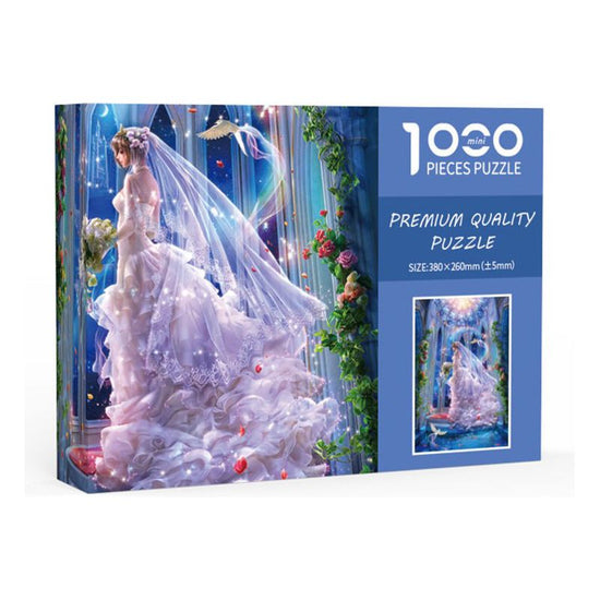 Wedding Girl DIY 1000-Piece Paper Puzzle - Creative Educational Toy for Family Fun