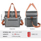 Grey Waterproof Insulated Lunch Bag - Leakproof Thermal Cooler for Food and Drinks