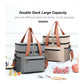 Grey Waterproof Insulated Lunch Bag - Leakproof Thermal Cooler for Food and Drinks