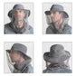 Azure Outdoor Mosquito Net Hat - Sun Protection and Insect Repellent Bucket Hat