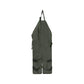 Khaki Pocket Heavy-Duty Gardening Apron with Adjustable Straps and Multi-Pocket Design