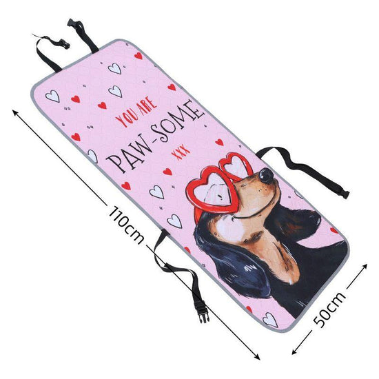 Eyes Puppy Dog Car Seat Cover - Waterproof & Scratch-Resistant Pet Seat Protector