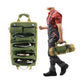 Green Portable Roll-Up Tool Organizer with Zippered Pockets