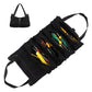 Black 5-Pocket Roll-Up Tool Bag Organizer