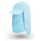 Blue UV Protection 4-in-1 Outdoor Sun Hat with Removable Flaps
