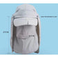 Grey UV Protection 4-in-1 Outdoor Sun Hat with Removable Flaps