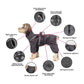 S Laser Adjustable Waterproof Reflective Dog Raincoat with Harness Design