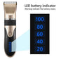 Gold Rechargeable Pet Hair Clipper with Adjustable Blades