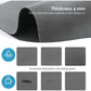Silver Waterproof Quick-Dry Kitchen Mat - Non-Slip Rubber Base, Absorbent Technology Fabric, 4mm Thick