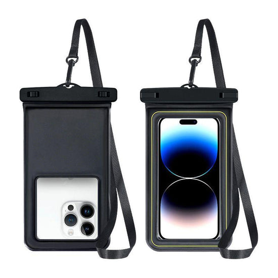 Black Floating Waterproof Phone Pouch - Secure and Durable