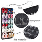 Grey Hanging Felt Shoe Organizer with 24 Clear Pockets - Anti-Rust Metal Hanger Included, Perfect for Shoes, Toys, and Accessories