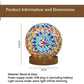 Pink Handmade Mosaic Glass Lamp - Vibrant Decorative Table Light
