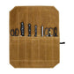 Beige Durable Waxed Canvas Knife Roll Bag - Portable Chef Tool Organizer