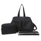 Black Multi-functional Baby Diaper Bag with Changing Mat - Travel & Stroller-Friendly Design