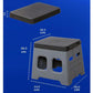 Green Portable Folding Outdoor Toilet with Lid - Heavy Duty 150kg Capacity