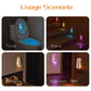 LED Motion Sensor Toilet Night Light - 8-Color Adjustable Glow with Modern Design