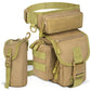 Beige Outdoor Tactical Military Leg Bag - Durable Multi-Pocket Utility Waist Pack