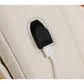 Beige Minimalist USB Charging Laptop Backpack - Elegant and Spacious Travel Bag
