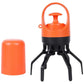 Orange Portable Dog Poop Scooper - Outdoor Pet Waste Picker, Six-Claw Dog Waste Tool for Easy Clean-Up, Travel-Friendly