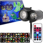 Ground Insert  Outdoor Waterproof Lawn Dual-Tube Projection Light - LED Halloween & Christmas Dynamic Water Ripple Animation, Replaceable 12 Slides, Stake or Stand Mountable