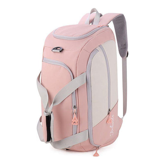 Pink Large Capacity Travel Backpack – Multi-Function Carry-On Bag for Clothes, Luggage Storage, and Business Trips