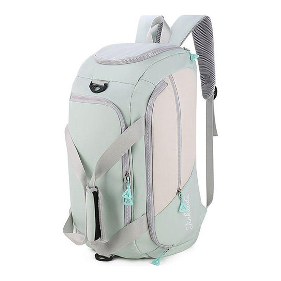 Light Green Large Capacity Travel Backpack - Multi-Function Carry-On Bag for Clothes, Luggage Storage, and Business Trips