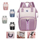 Pink New Large Capacity Mommy Bag – Portable and Lightweight Multi-Function Diaper Backpack, Stylish Baby and Mom Storage Bag