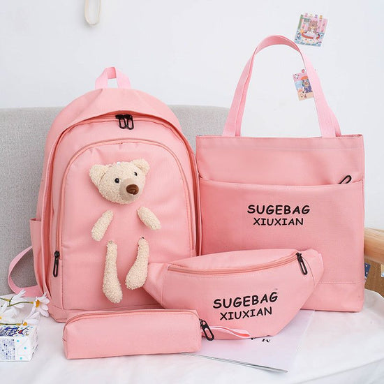 Pink Cute Little Bear Girls&