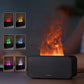 Black Timing Simulation Aroma Diffuser Usb Household Flame Humidifier Aromatherapy Machine Spray Air Flame Humidifier Diffuser