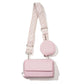 Light Pink 2-piece combination new mobile phone shoulder bag niche design one-shoulder messenger bag mobile phone bag multi-function wide shoulder strap mother-and-child bag