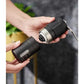 Black Portable Stainless Steel Coffee Grinder - Manual Hand-Cranked Coffee Mill, Heavy-Duty Burr Grinder for Fresh Coffee Beans