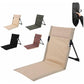 Black Outdoor Folding Lawn Chair with Backrest – Lightweight, Portable Camping Chair, Beach & Park Recliner, Easy-to-Carry for Relaxing Outdoors