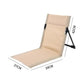 Black Outdoor Folding Lawn Chair with Backrest – Lightweight, Portable Camping Chair, Beach & Park Recliner, Easy-to-Carry for Relaxing Outdoors