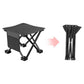 33*32cm White Outdoor Folding Stool - Lightweight Portable Picnic Chair, Fishing Chair, Camping Seat, and Collapsible Bench for Outdoor Activities