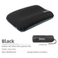 Black Automatic Inflatable 3D Outdoor Sponge Pillow - Portable Camping Travel Neck Cushion, Comfortable Air Mattress for Tent, Versatile Nap Pillow