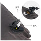Khaki Automatic Inflatable 3D Outdoor Sponge Pillow - Portable Camping Travel Neck Cushion, Comfortable Air Mattress for Tent, Versatile Nap Pillow