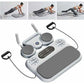 Grey 6-in-1 Multifunctional Fitness Board – Ab Wheel, Automatic Rebound, Fat Burning and Core Strengthening Home Workout Equipment