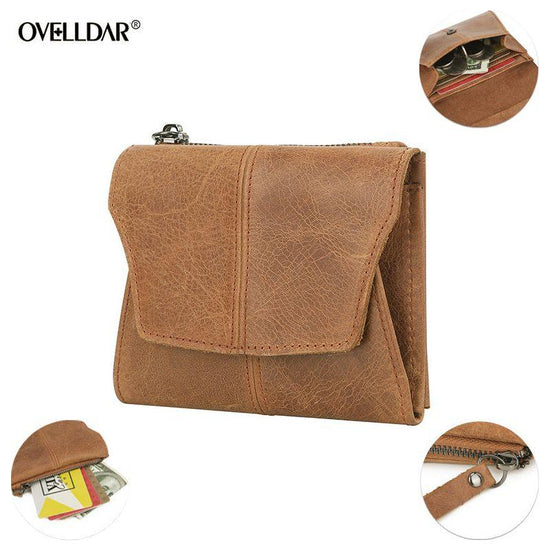Olive Green Genuine Leather Women&